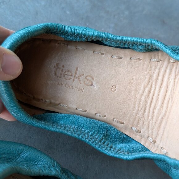 Tieks Pacific Green Ballet Flat size 8 - Picture 8 of 12